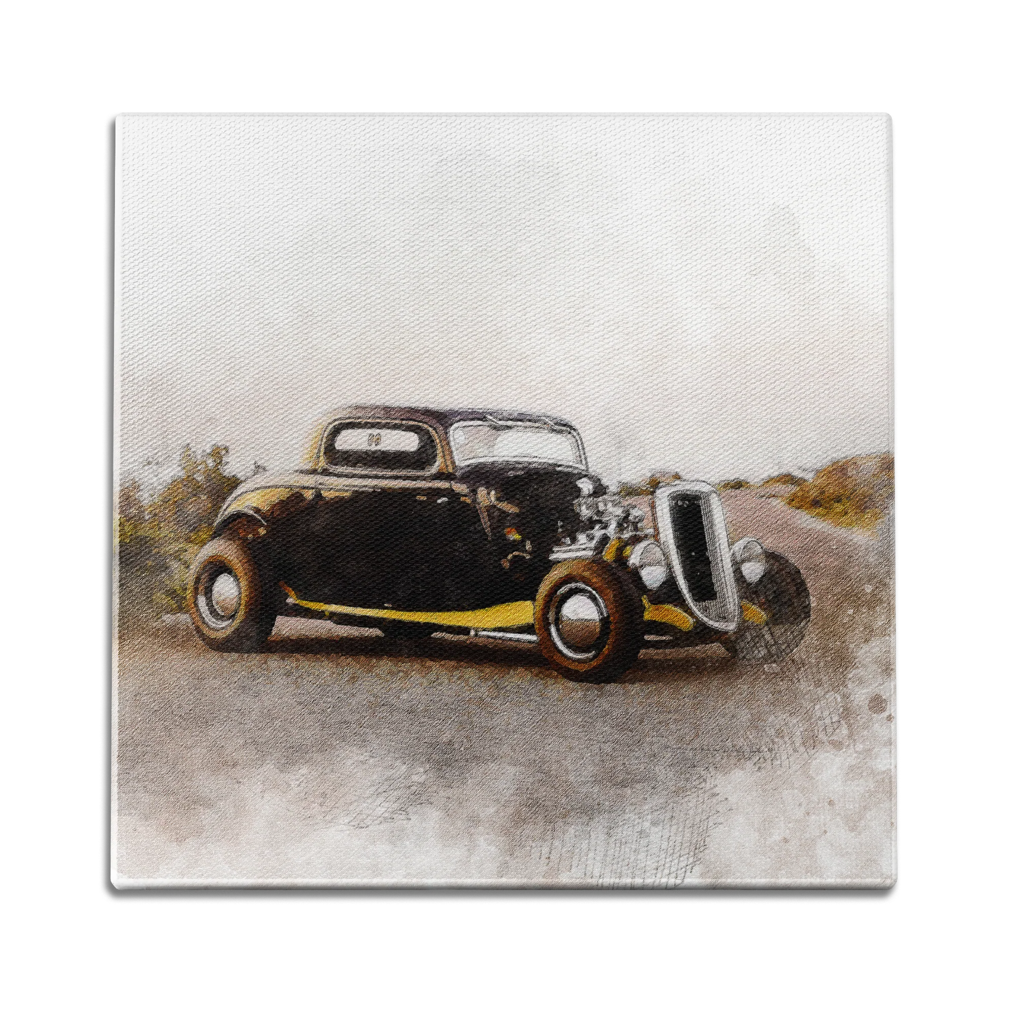 Old School Water Color Wall Art
