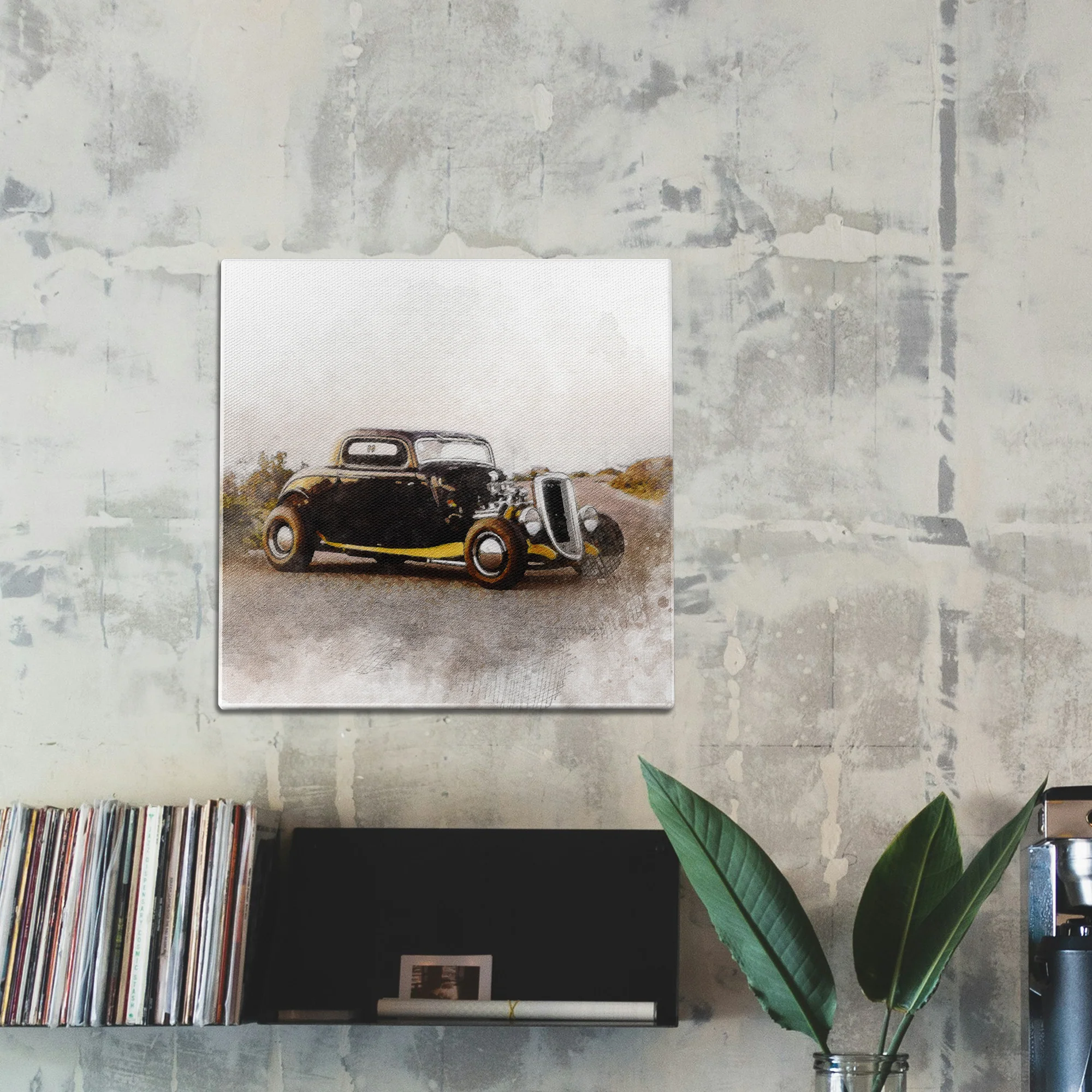 Old School Water Color Wall Art - Image 2