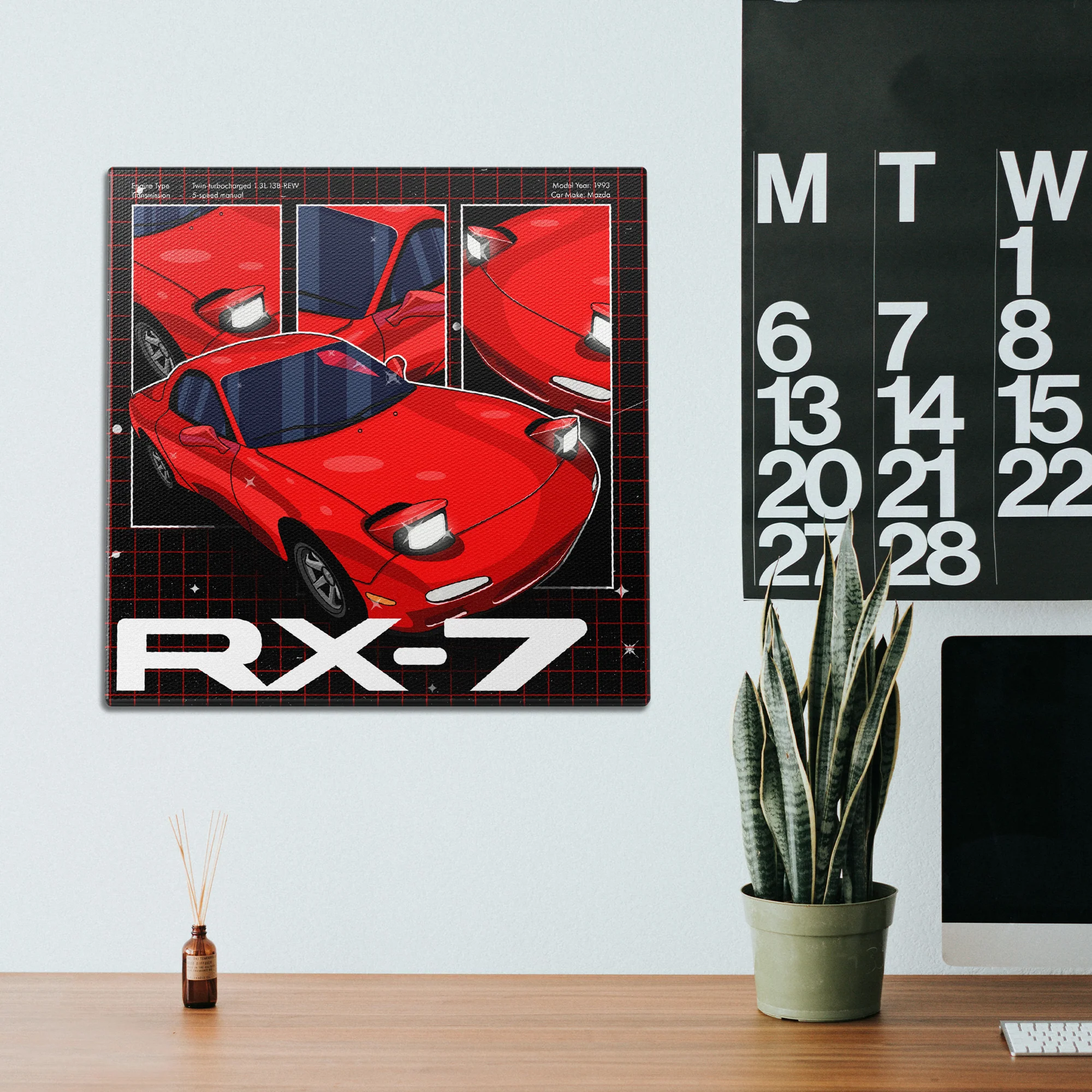 RX-7 3 Panel Wall Art - Image 2
