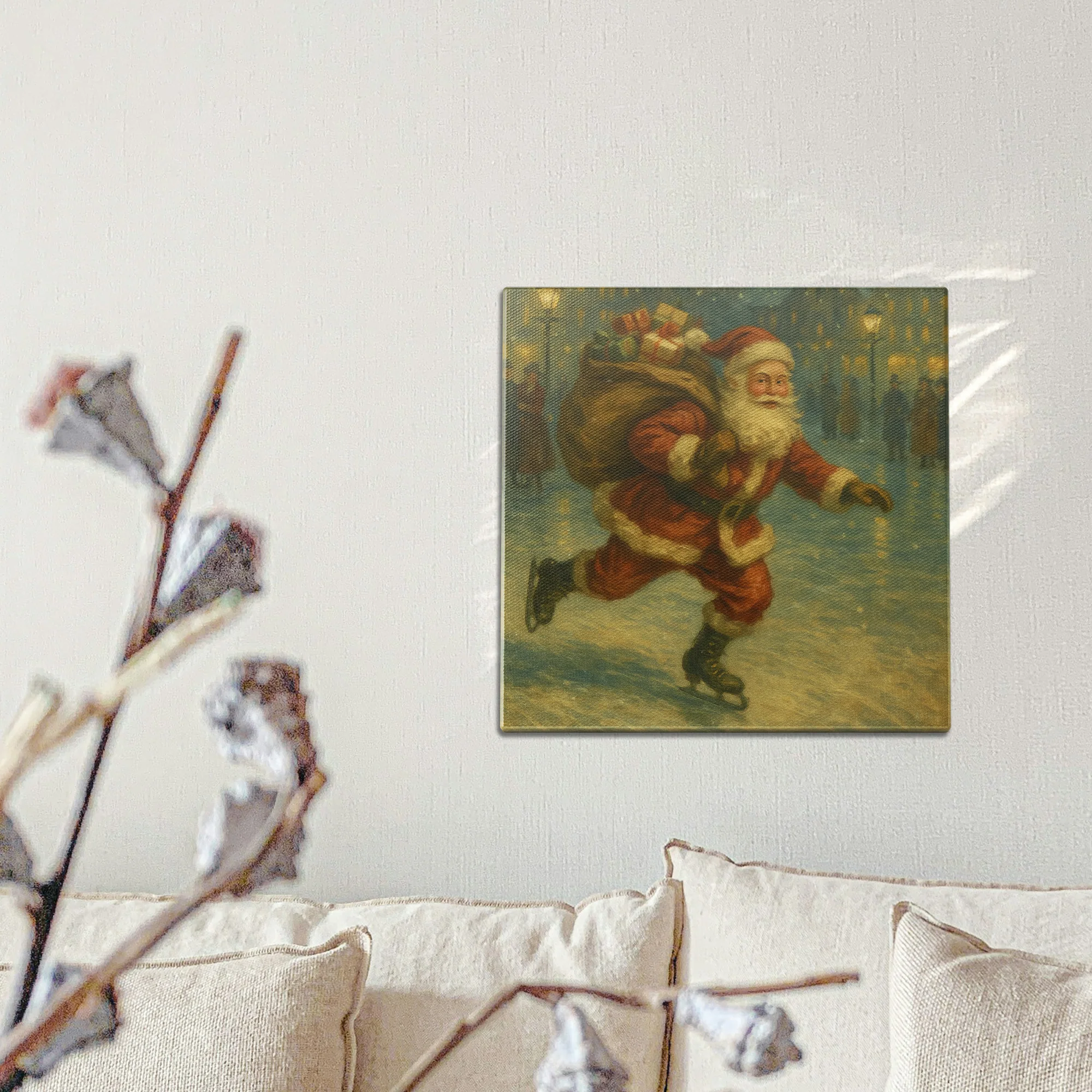 Skating Santa Wall Art - Image 2