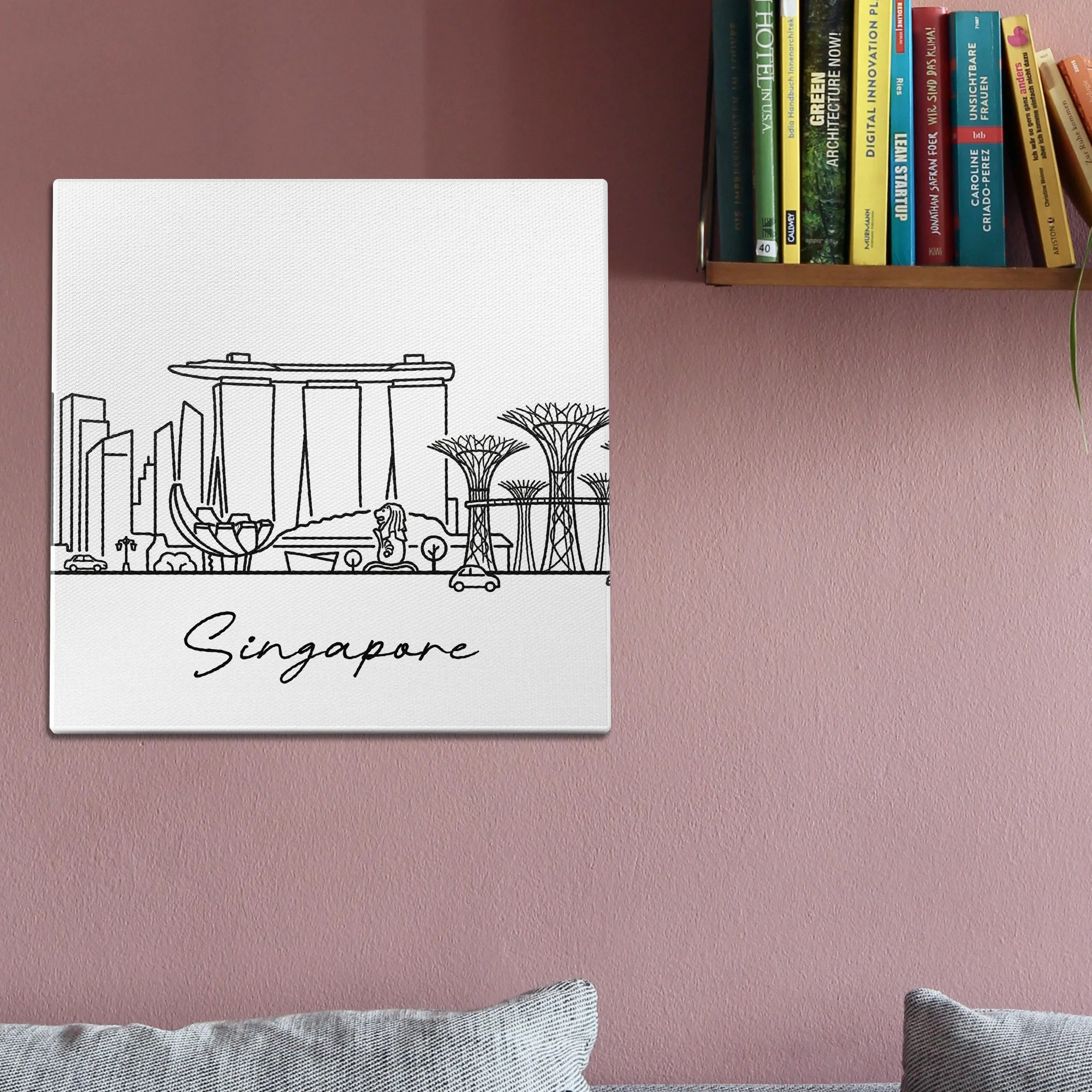 Skyline Singapore Wall Art - Image 2