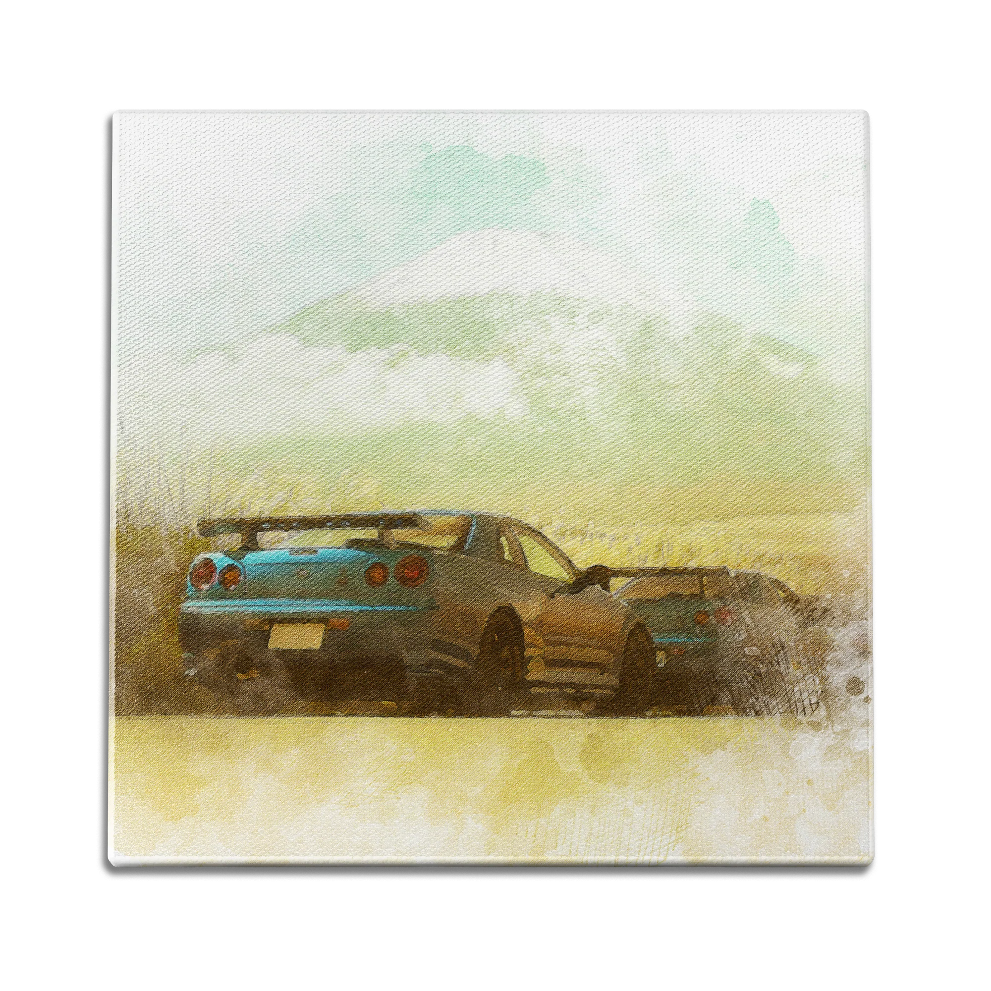 Skyline Water Color Wall Art