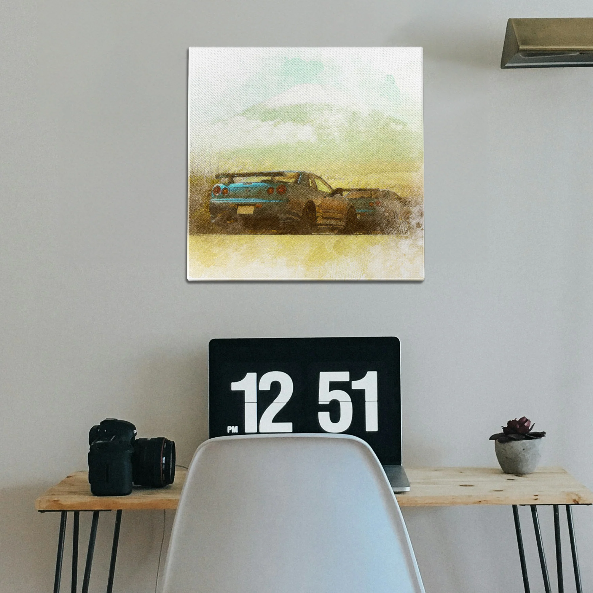 Skyline Water Color Wall Art - Image 2