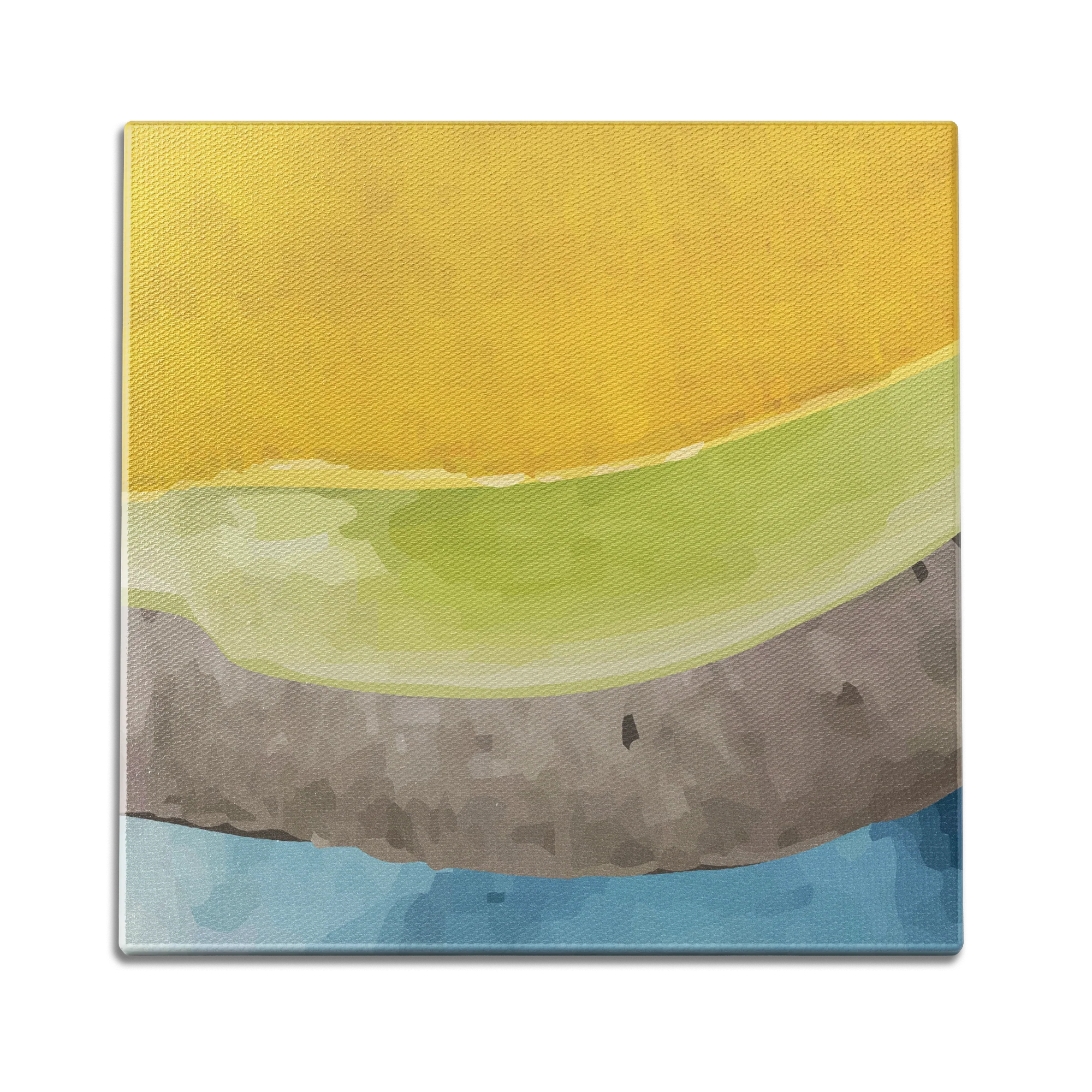 Sun Grass Land Water Wall Art