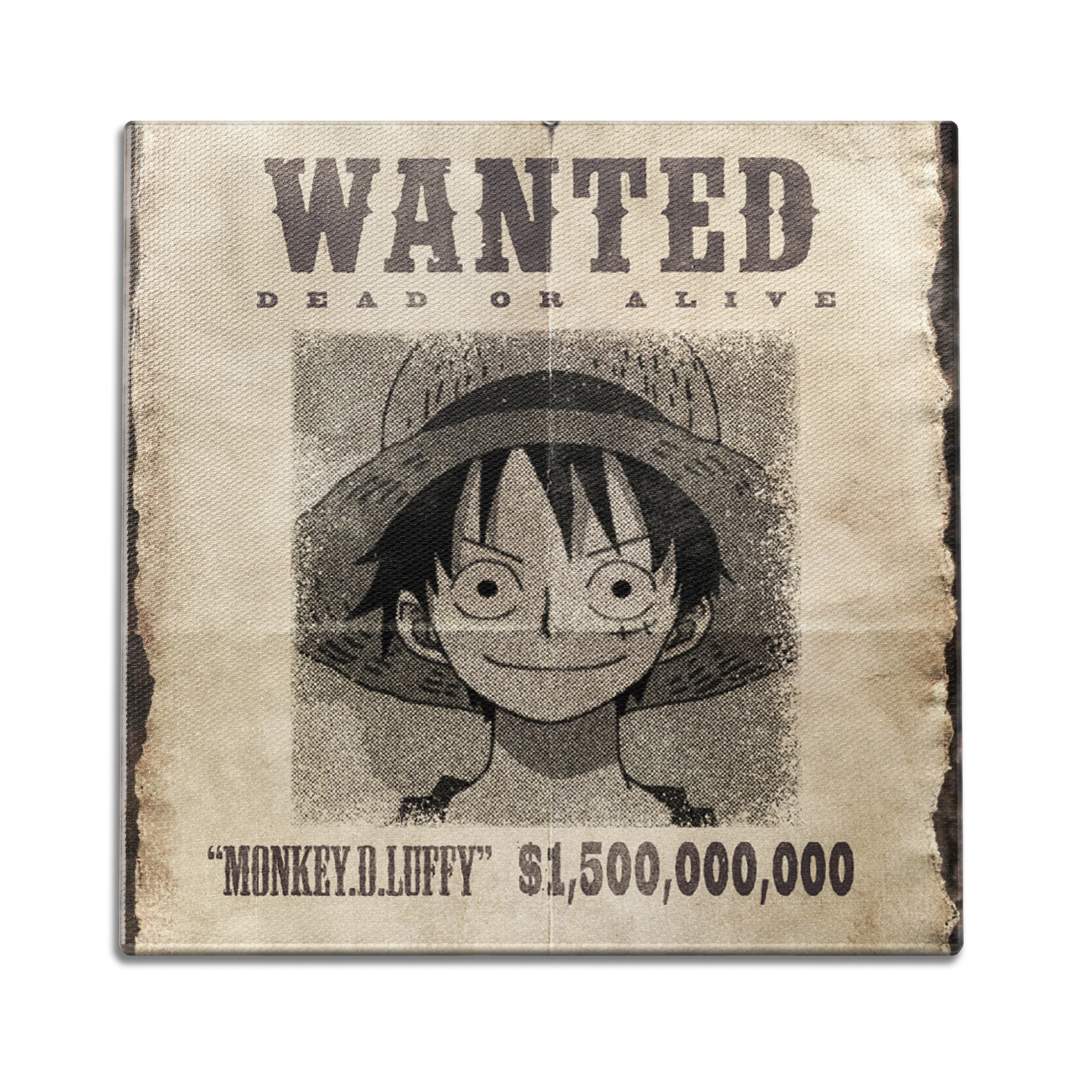 Wanted Luffy Wall Art