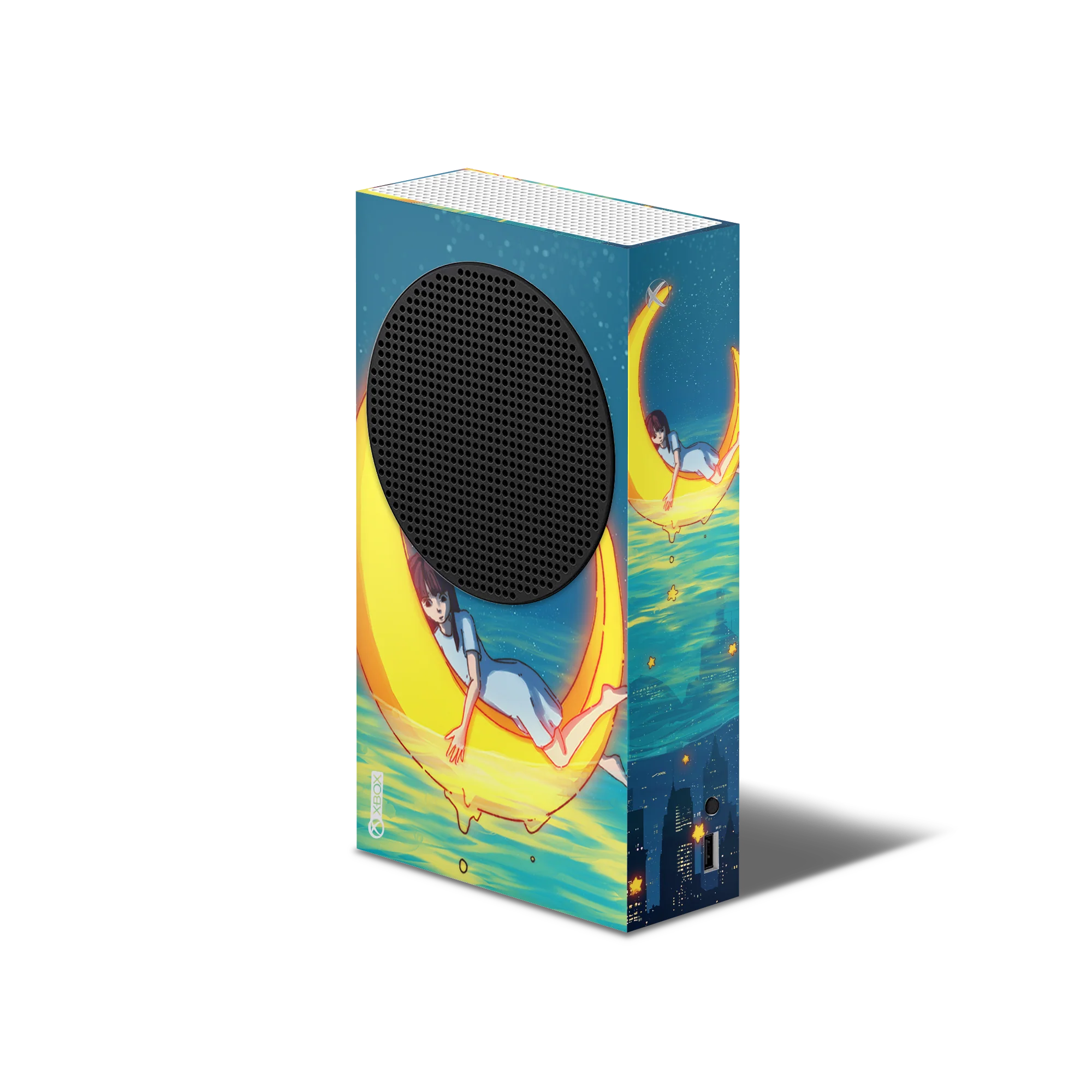 XBox Series S Skin Girl on the Moon