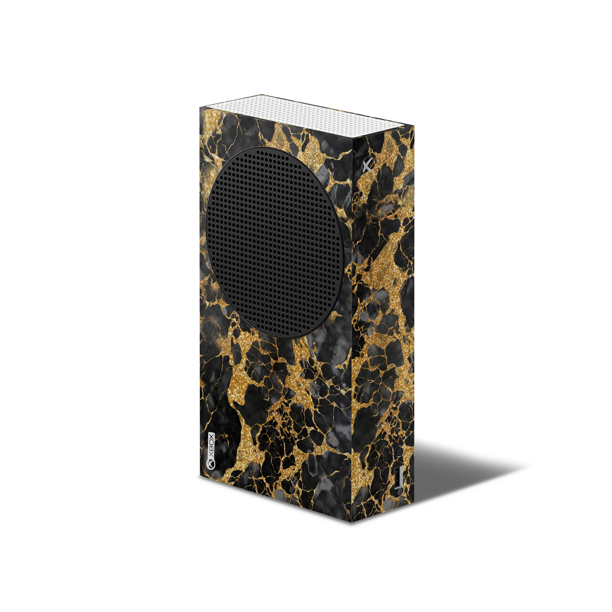 XBox Series S Skin Gold Marble