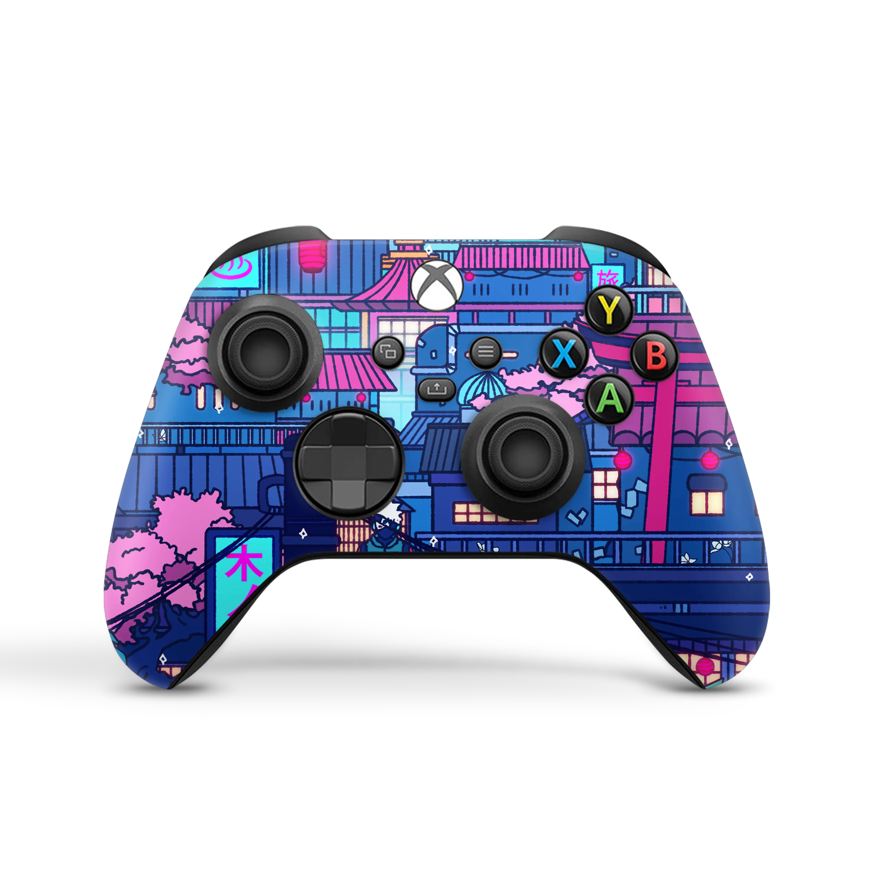 XBox Series SX Controller Skin Cyberpunk Village