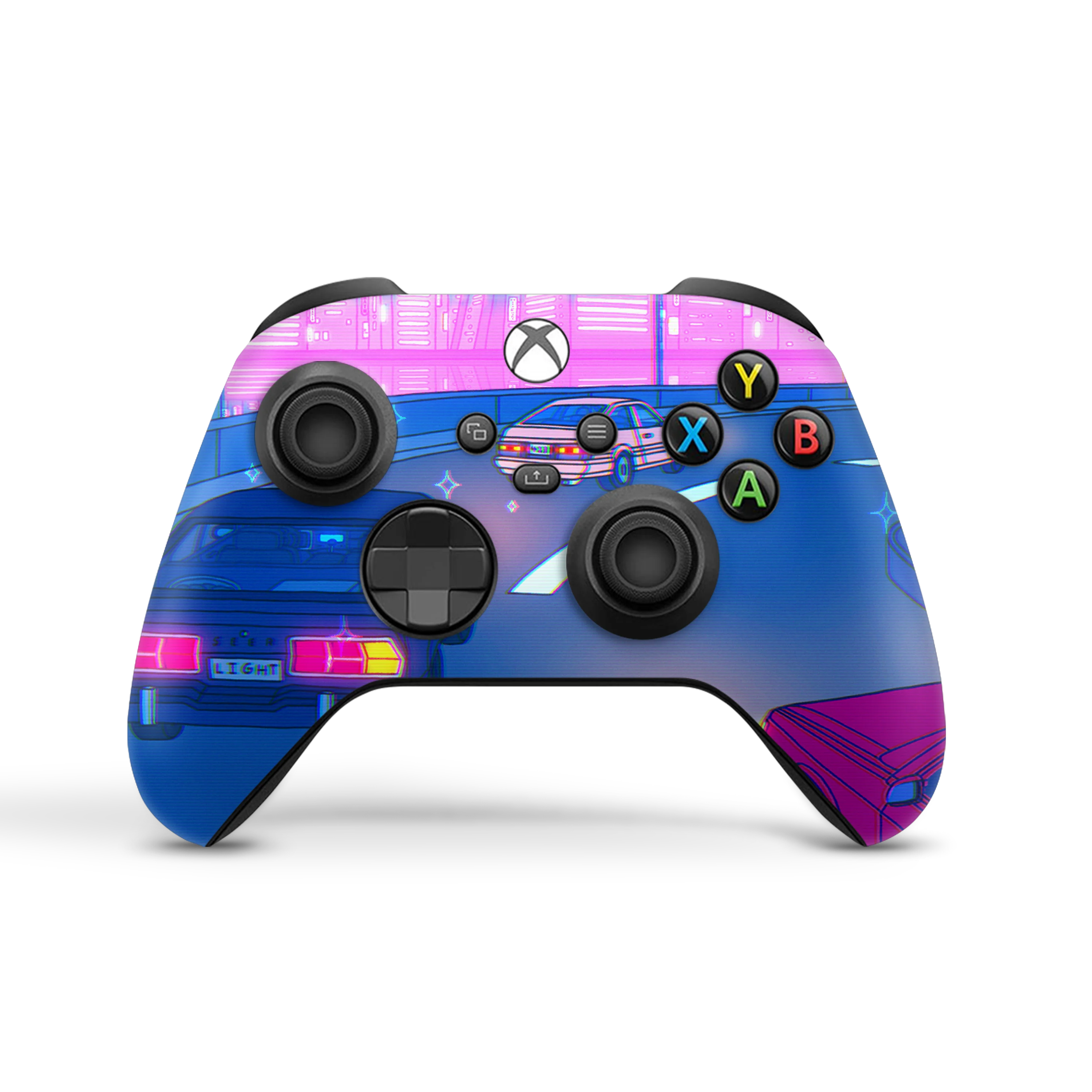 XBox Series SX Controller Skin Late Night Drive