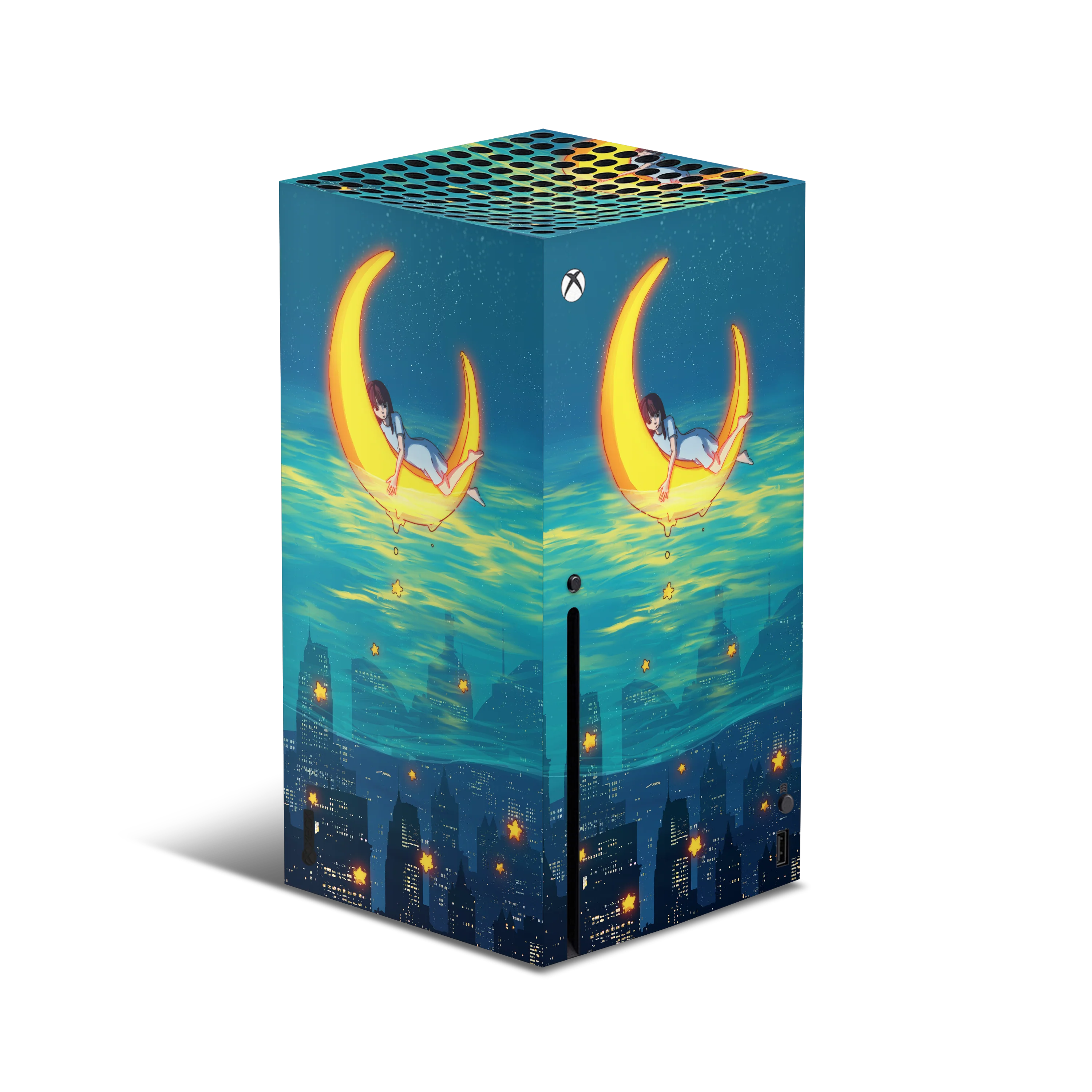 XBox Series X Skin Girl on the Moon